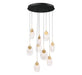 Lib & Co. Canada - LED Chandelier - Castelo - Matte Black- Union Lighting Luminaires Decor