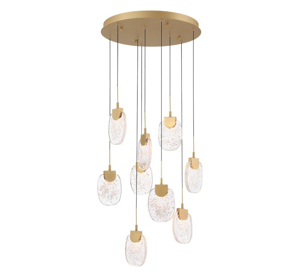 Lib & Co. Canada - LED Chandelier - Castelo - Painted Antique Brass- Union Lighting Luminaires Decor