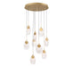 Lib & Co. Canada - LED Chandelier - Castelo - Painted Antique Brass- Union Lighting Luminaires Decor