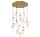 Lib & Co. Canada - LED Chandelier - Castelo - Painted Antique Brass- Union Lighting Luminaires Decor