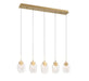 Lib & Co. Canada - LED Chandelier - Castelo - Painted Antique Brass- Union Lighting Luminaires Decor
