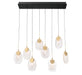 Lib & Co. Canada - LED Chandelier - Castelo - Matte Black- Union Lighting Luminaires Decor