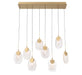 Lib & Co. Canada - LED Chandelier - Castelo - Painted Antique Brass- Union Lighting Luminaires Decor