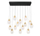 Lib & Co. Canada - LED Chandelier - Castelo - Matte Black- Union Lighting Luminaires Decor