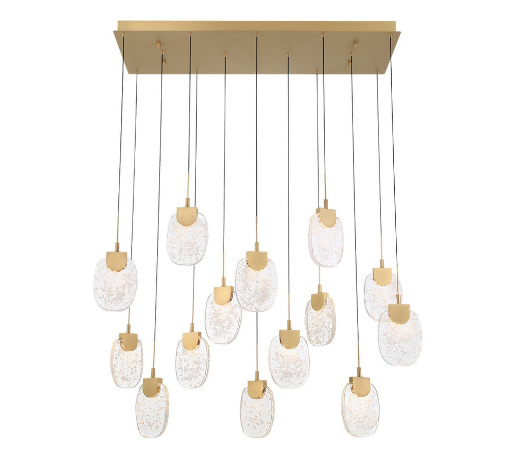 Lib & Co. Canada - LED Chandelier - Castelo - Painted Antique Brass- Union Lighting Luminaires Decor
