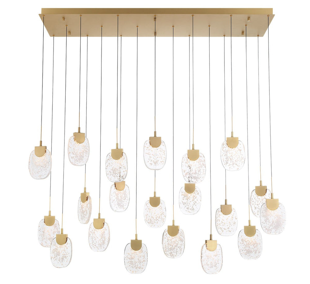 Lib & Co. Canada - LED Chandelier - Castelo - Painted Antique Brass- Union Lighting Luminaires Decor