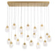 Lib & Co. Canada - LED Chandelier - Castelo - Painted Antique Brass- Union Lighting Luminaires Decor
