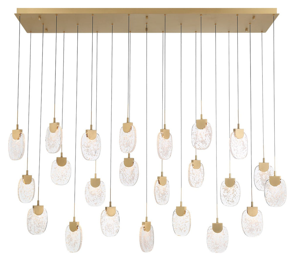 Lib & Co. Canada - LED Chandelier - Castelo - Painted Antique Brass- Union Lighting Luminaires Decor