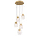 Lib & Co. Canada - LED Chandelier - Castelo - Painted Antique Brass- Union Lighting Luminaires Decor