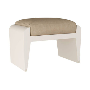 Arteriors - Ottoman - Alanna - Sand Vegan Leather- Union Lighting Luminaires Decor