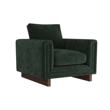 Arteriors - Chair - Lovell - Forest Velvet/Dark Walnut- Union Lighting Luminaires Decor