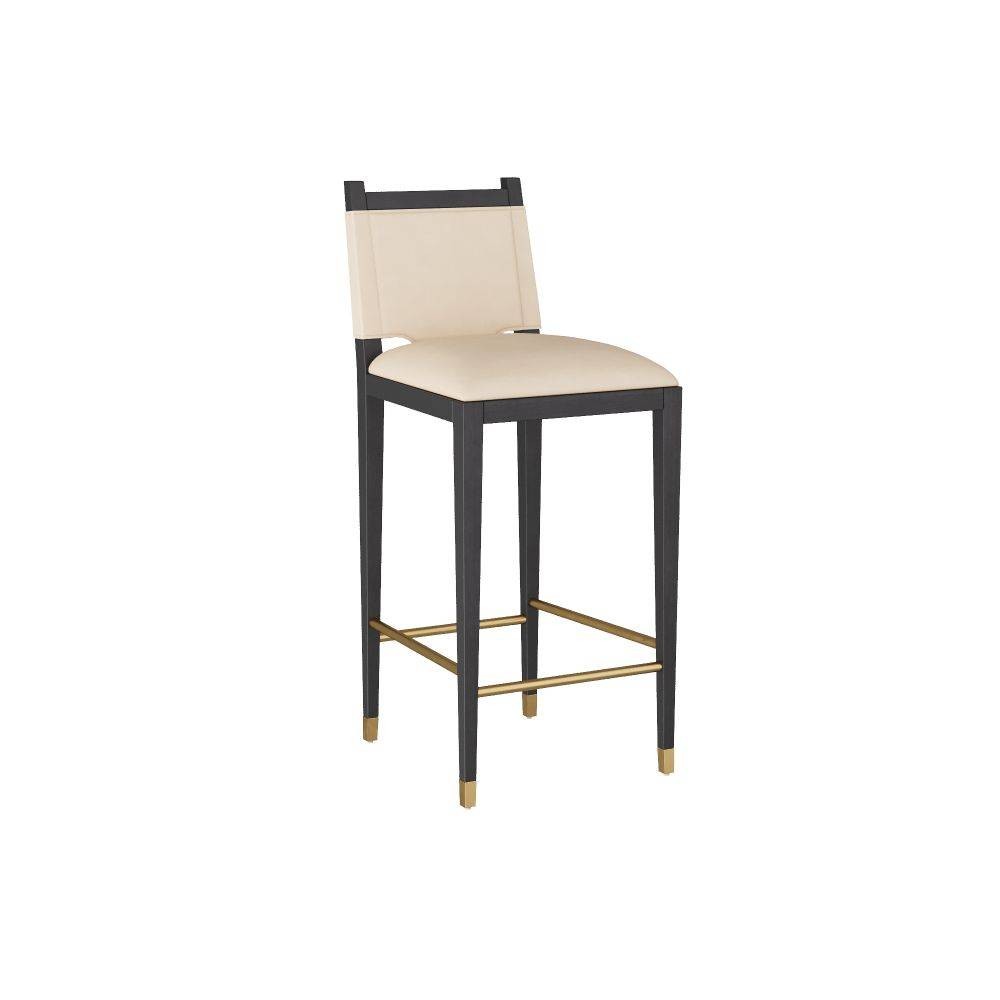 Arteriors - Bar Stool - Burdock - Ivory Leather- Union Lighting Luminaires Decor