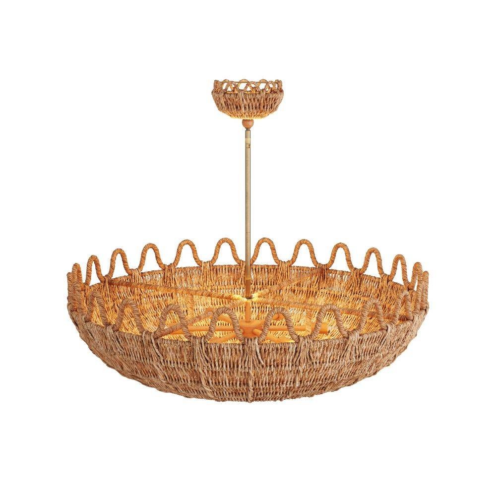 Arteriors - Chandelier - Mar - Natural, Rattan- Union Lighting Luminaires Decor