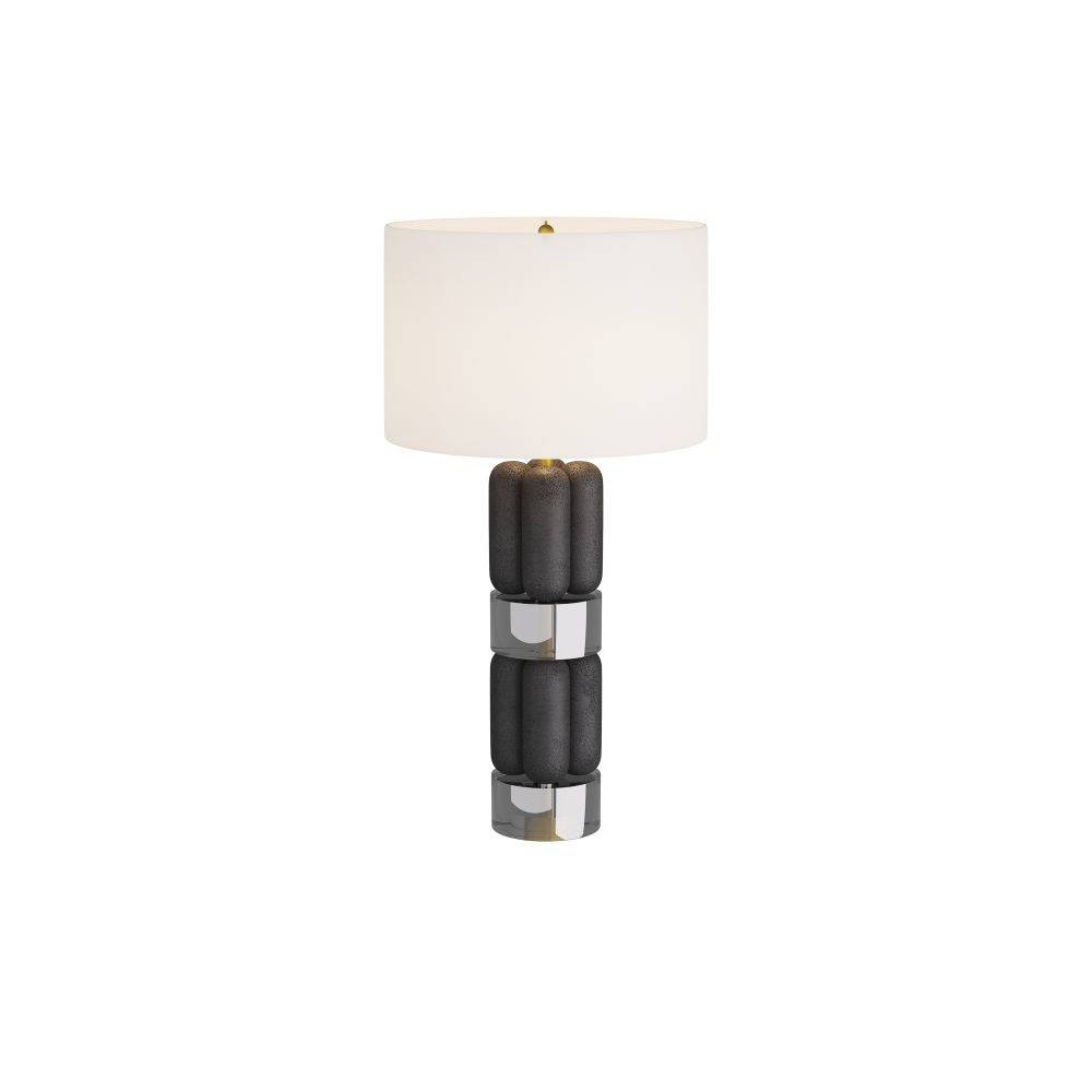 Arteriors - Table Lamp - Bronson - Charcoal, Ricestone- Union Lighting Luminaires Decor