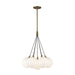 Kuzco Canada - LED Chandelier - Bolla - Brushed Gold/Opal Glass- Union Lighting Luminaires Decor