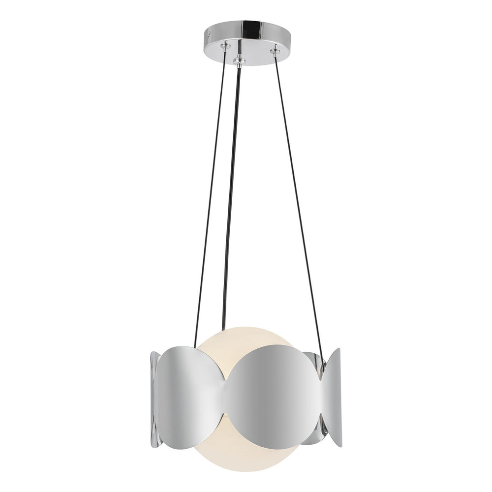 Kuzco Canada - One Light Chandelier - Ciel - Chrome/Opal Glass- Union Lighting Luminaires Decor