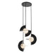 Kuzco Canada - LED Chandelier - Scorpio - Glossy Black/Opal Glass- Union Lighting Luminaires Decor
