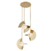 Kuzco Canada - LED Chandelier - Scorpio - Metallic Brass/Opal Glass- Union Lighting Luminaires Decor