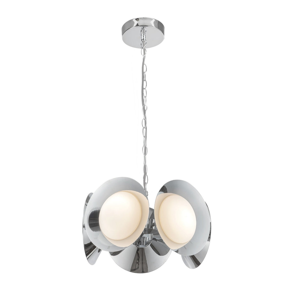 Kuzco Canada - LED Chandelier - Cleo - Chrome/Opal Glass- Union Lighting Luminaires Decor