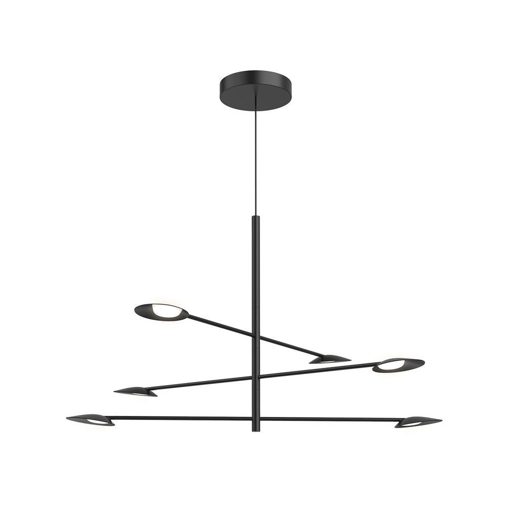Kuzco Canada - LED Chandelier - Rotaire - Black- Union Lighting Luminaires Decor