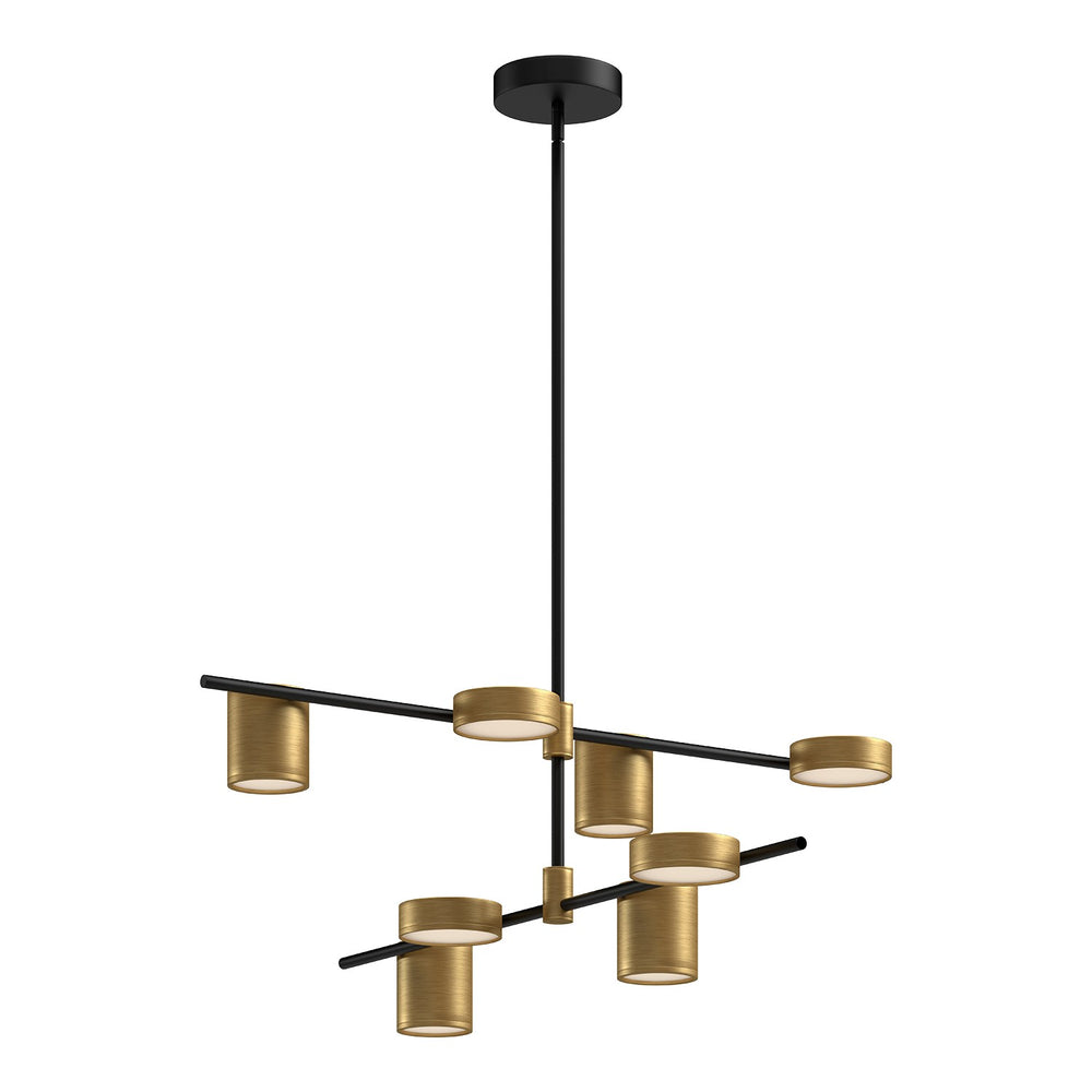 Kuzco Canada - LED Chandelier - Jayden - Black/Brushed Gold- Union Lighting Luminaires Decor
