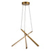 Kuzco Canada - LED Chandelier - Lex - Vintage Brass- Union Lighting Luminaires Decor