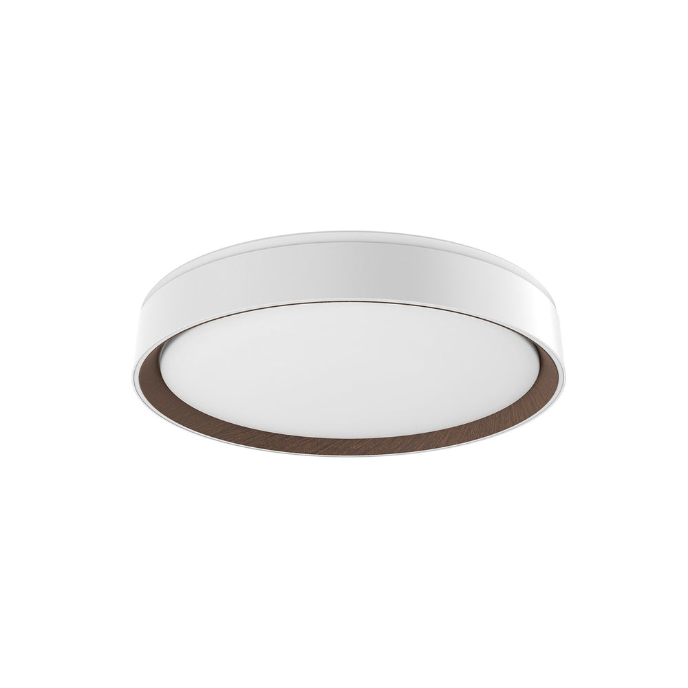 Kuzco Canada - LED Flush Mount - Essex - White/Walnut- Union Lighting Luminaires Decor