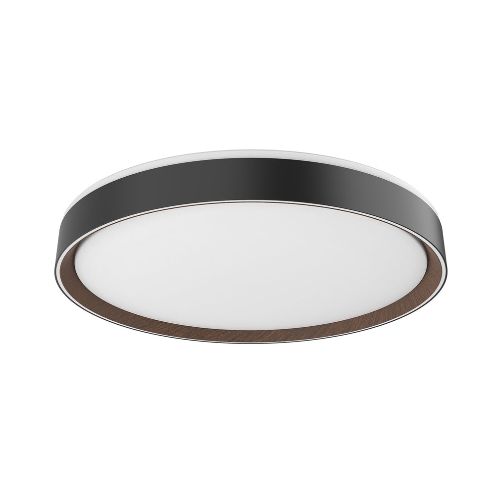 Kuzco Canada - LED Flush Mount - Essex - Black/Walnut- Union Lighting Luminaires Decor