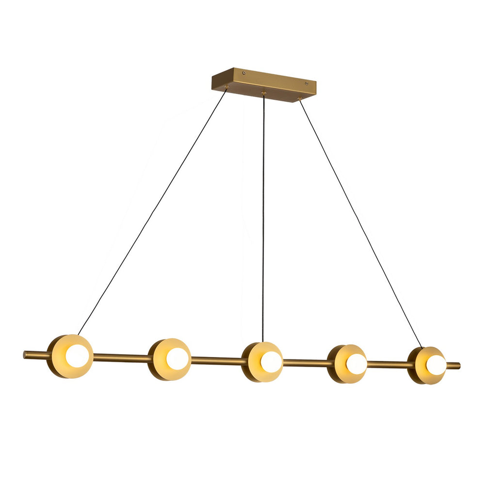 Kuzco Canada - LED Linear Pendant - Elixir - Brushed Gold- Union Lighting Luminaires Decor
