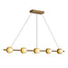 Kuzco Canada - LED Linear Pendant - Elixir - Brushed Gold- Union Lighting Luminaires Decor