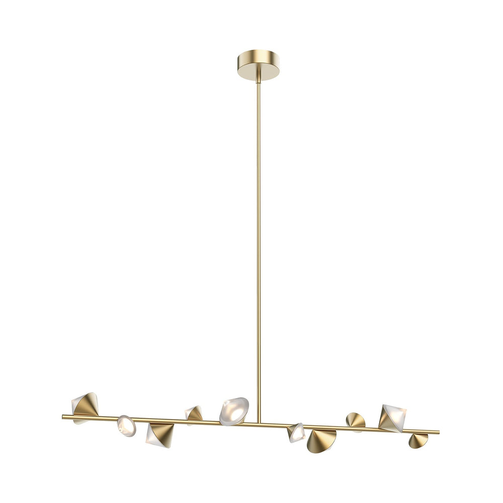 Kuzco Canada - LED Linear Pendant - Geode - Brushed Gold- Union Lighting Luminaires Decor