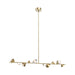 Kuzco Canada - LED Linear Pendant - Geode - Brushed Gold- Union Lighting Luminaires Decor