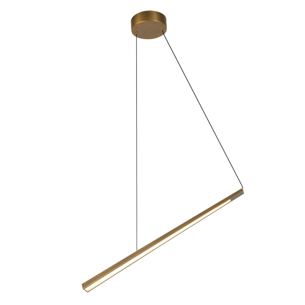 Kuzco Canada - LED Linear Pendant - Lex - Vintage Brass- Union Lighting Luminaires Decor