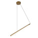 Kuzco Canada - LED Linear Pendant - Lex - Vintage Brass- Union Lighting Luminaires Decor