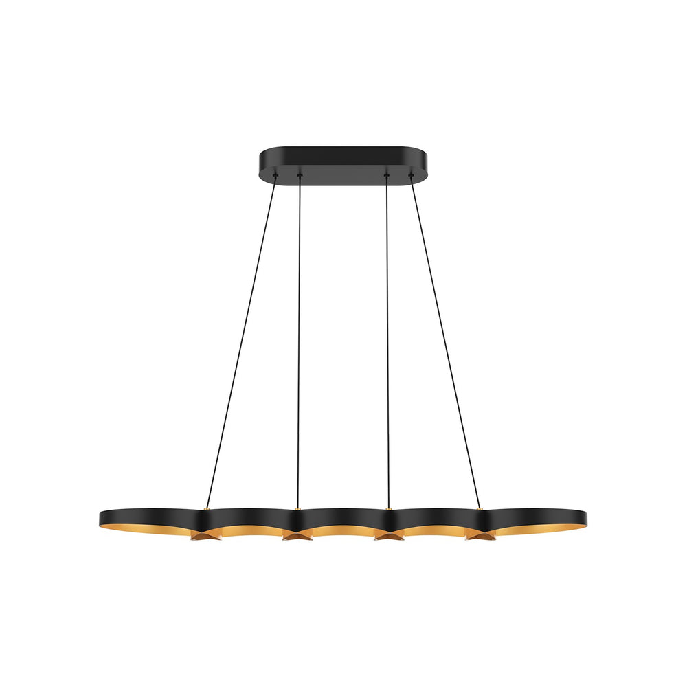 Kuzco Canada - LED Linear Pendant - Maestro - Black/Gold- Union Lighting Luminaires Decor