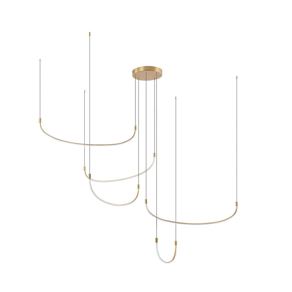 Kuzco Canada - LED Pendant - Talis - Brushed Gold- Union Lighting Luminaires Decor
