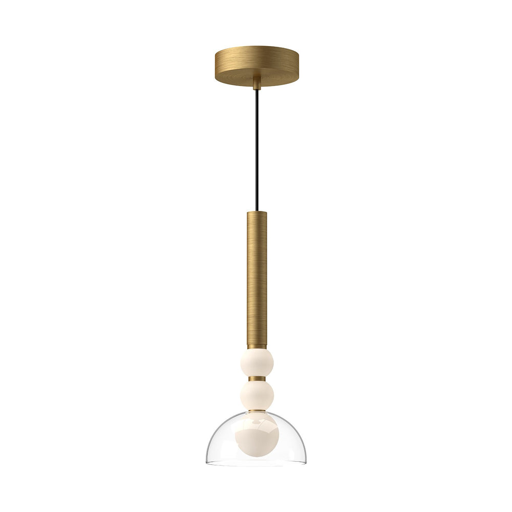 Kuzco Canada - LED Pendant - Rise - Brushed Gold/Clear- Union Lighting Luminaires Decor