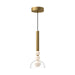 Kuzco Canada - LED Pendant - Rise - Brushed Gold/Clear- Union Lighting Luminaires Decor