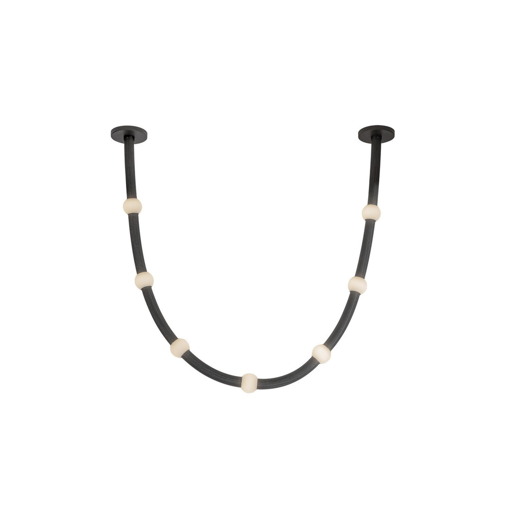 Kuzco Canada - LED Pendant - Corda - Black/Opal Glass- Union Lighting Luminaires Decor