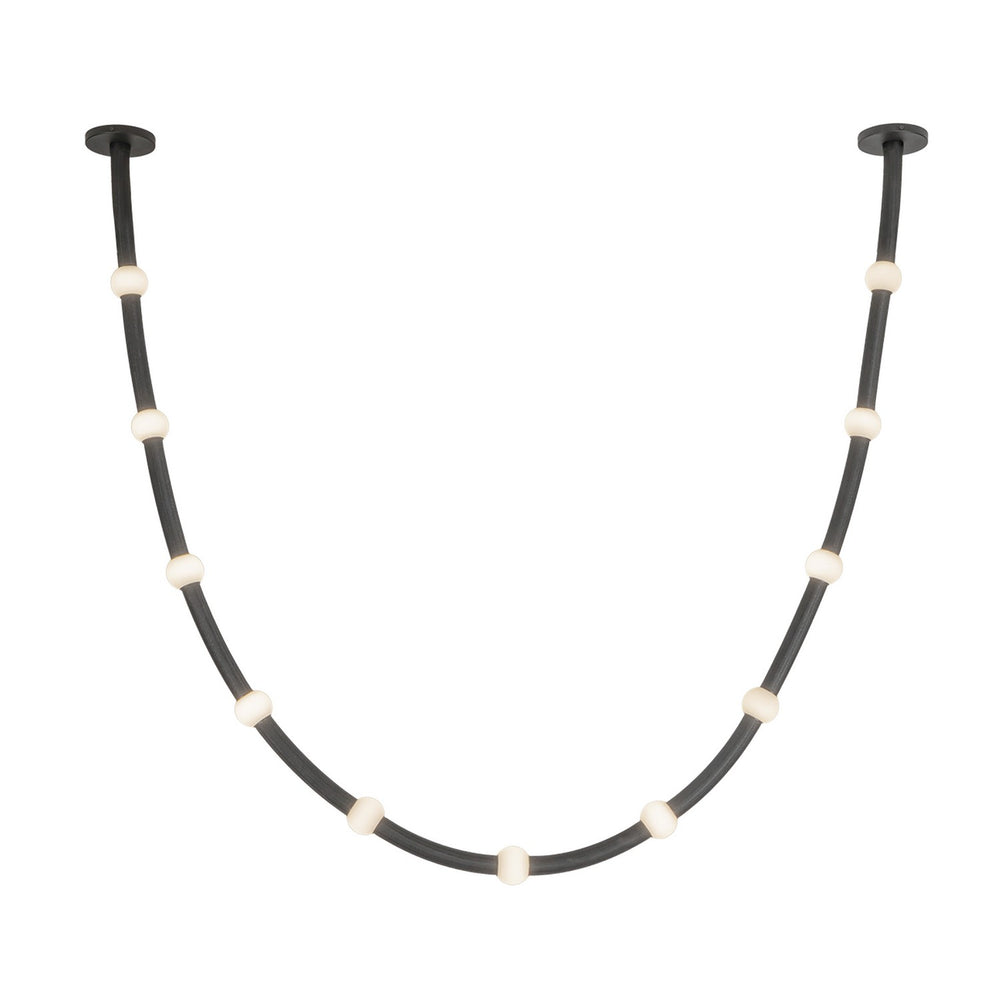 Kuzco Canada - LED Pendant - Corda - Black/Opal Glass- Union Lighting Luminaires Decor