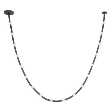 Kuzco Canada - LED Pendant - Corda - Black/Opal Glass- Union Lighting Luminaires Decor