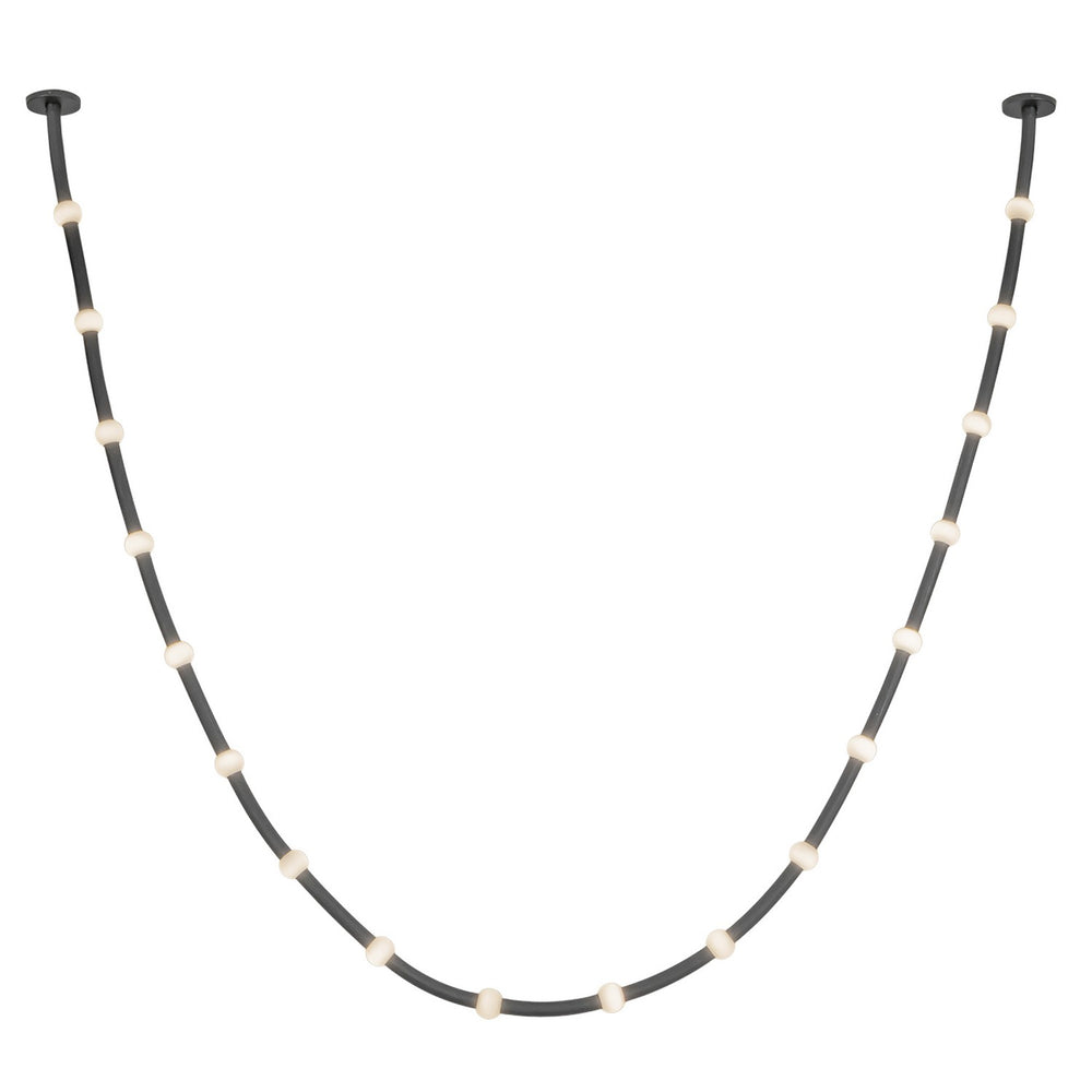 Kuzco Canada - LED Pendant - Corda - Black/Opal Glass- Union Lighting Luminaires Decor