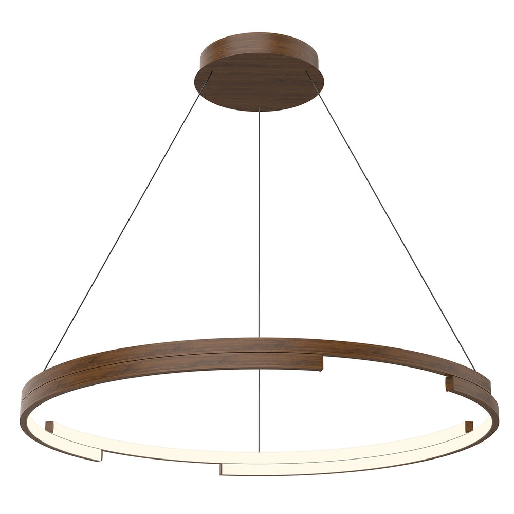 Kuzco Canada - LED Pendant - Anello Minor - Walnut- Union Lighting Luminaires Decor