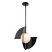 Kuzco Canada - LED Pendant - Scorpio - Glossy Black/Opal Glass- Union Lighting Luminaires Decor