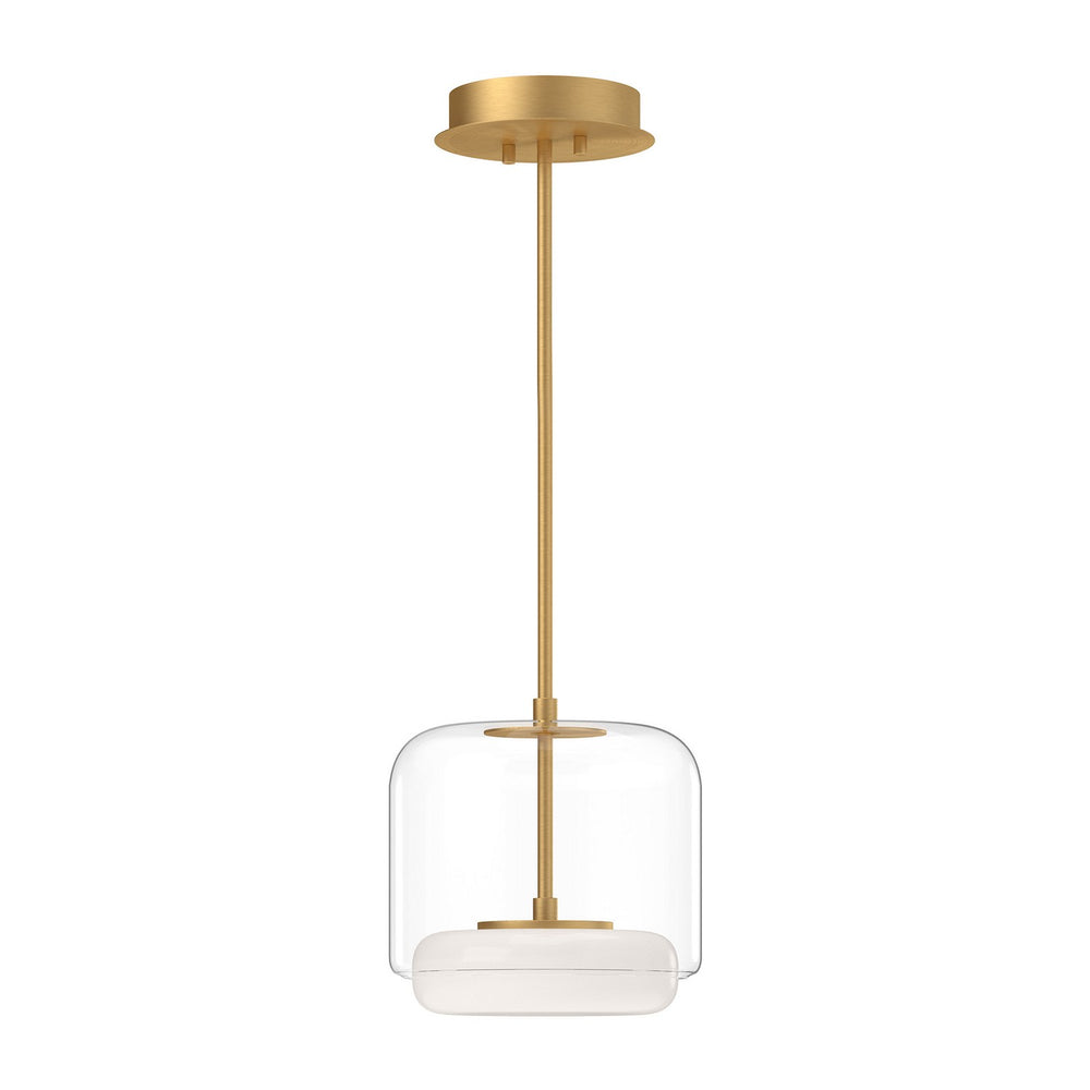 Kuzco Canada - LED Pendant - Enkel - Clear/Brushed Gold- Union Lighting Luminaires Decor