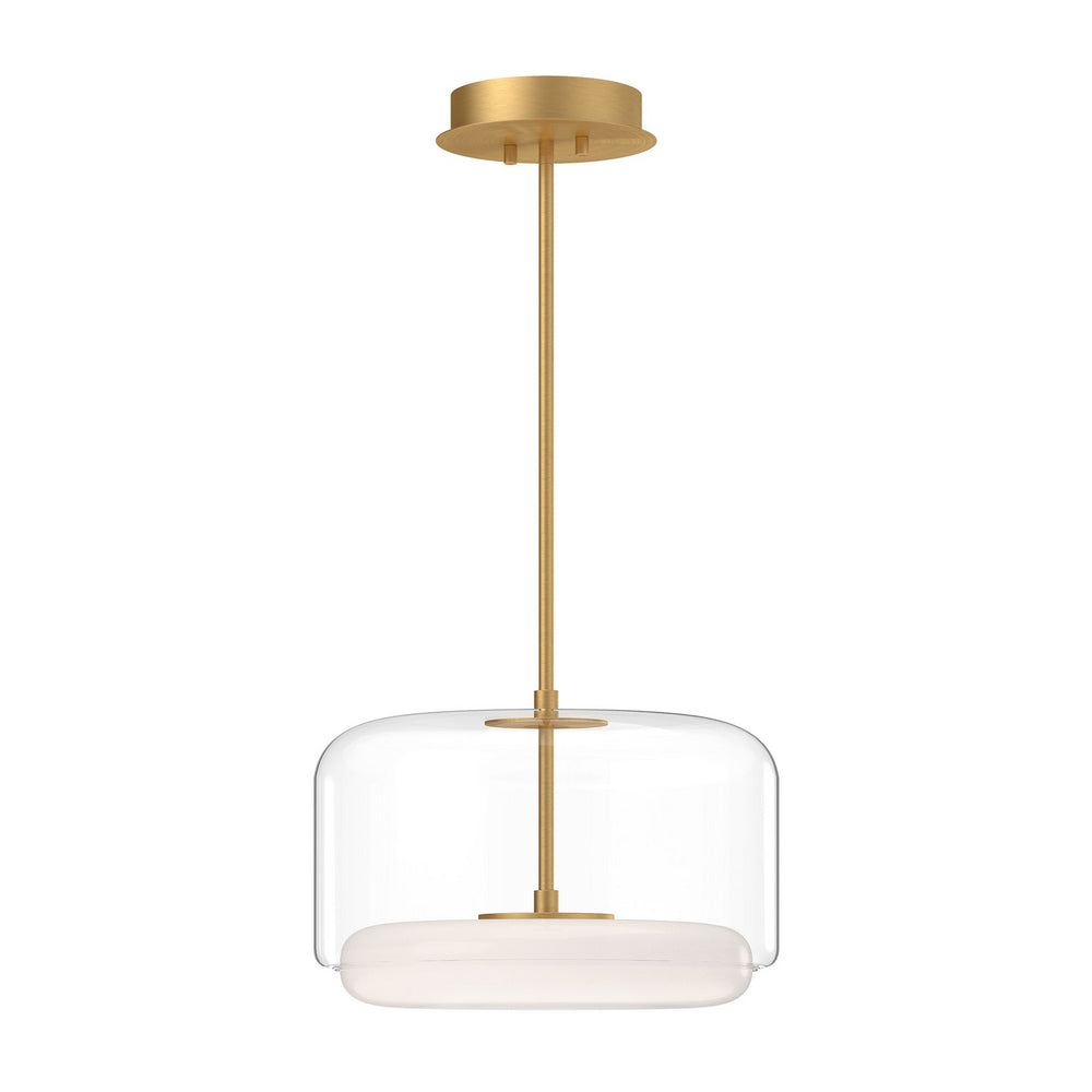 Kuzco Canada - LED Pendant - Enkel - Clear/Brushed Gold- Union Lighting Luminaires Decor