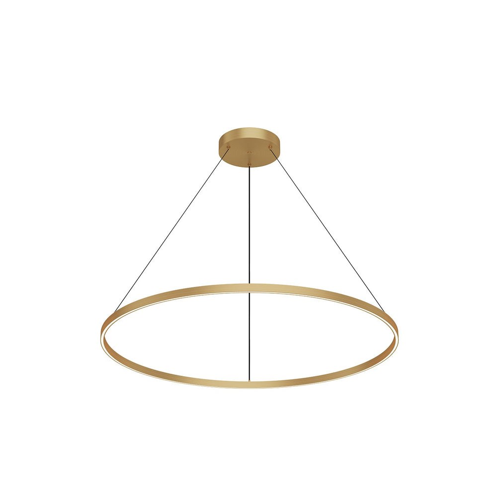 Kuzco Canada - LED Pendant - Cerchio - Brushed Gold- Union Lighting Luminaires Decor