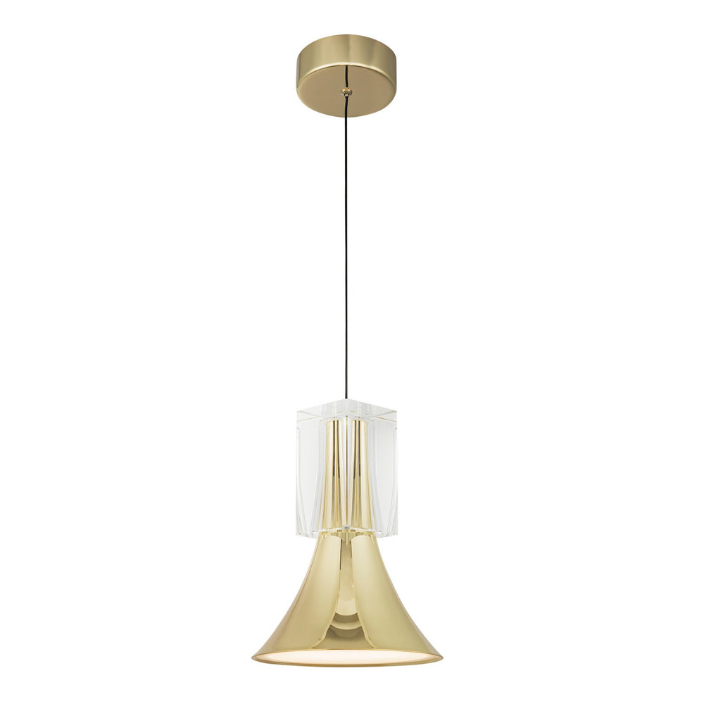 Kuzco Canada - LED Pendant - Floe - Metallic Brass/Clear Crystal- Union Lighting Luminaires Decor