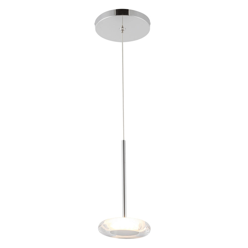 Kuzco Canada - LED Pendant - Stephord - Chrome/Clear Glass- Union Lighting Luminaires Decor