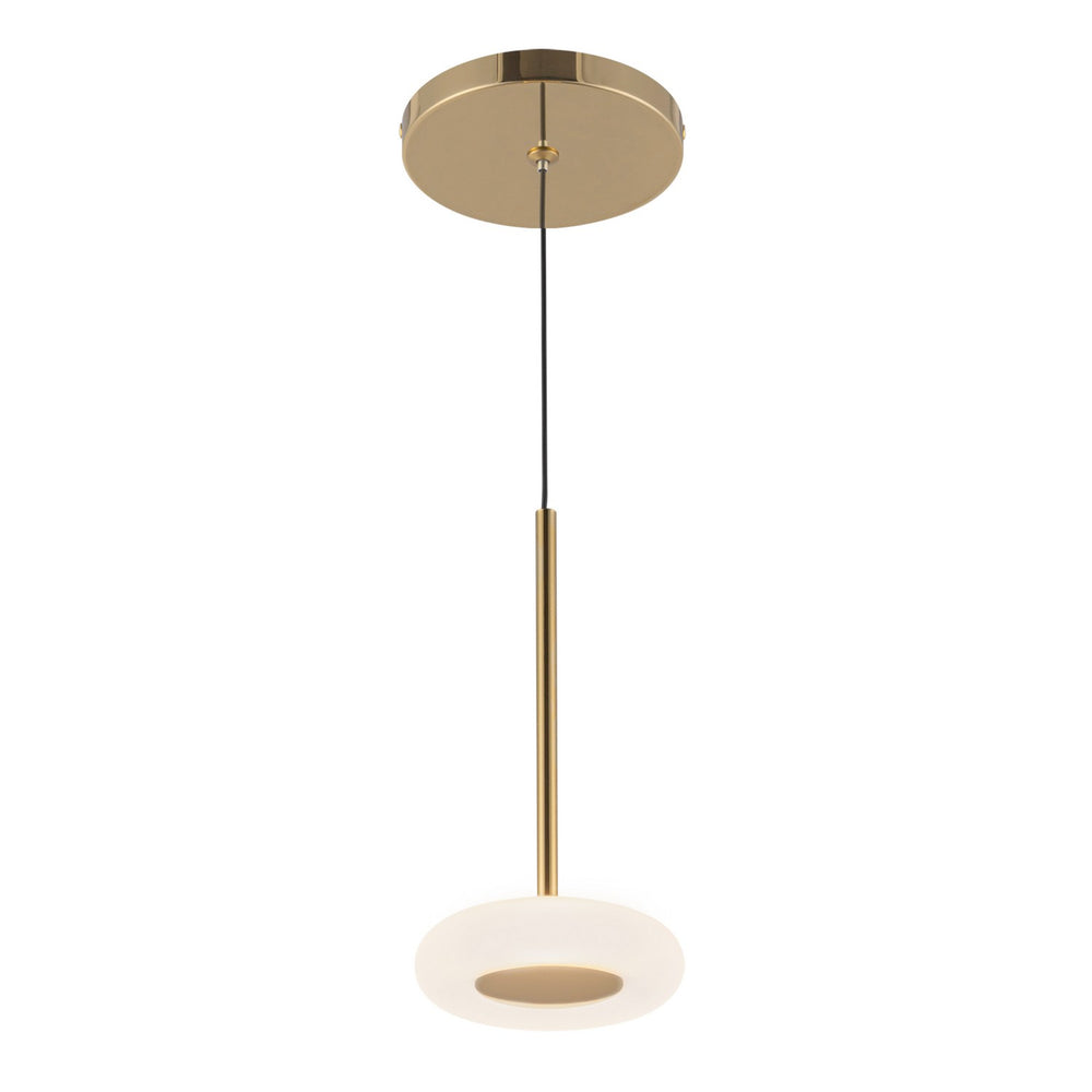 Kuzco Canada - LED Pendant - Stephord - Metallic Brass/Frosted Glass- Union Lighting Luminaires Decor